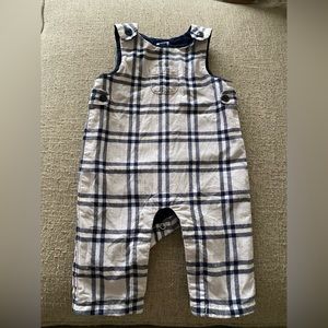 Janie & Jack Plaid Overalls